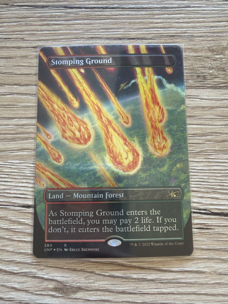 Magic The Gathering Carte collezionabili: Magic the Gathering: Stomping Ground Unfinity Borderless, NM – Usato da St. Gallen venduto da lob_bkw9