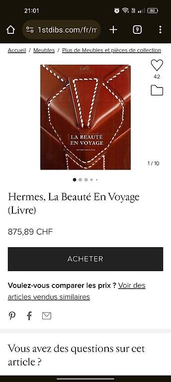 Libri: hermes Buch la beauté en voyage – Usato da Zürich venduto da style-and-design.zh 3