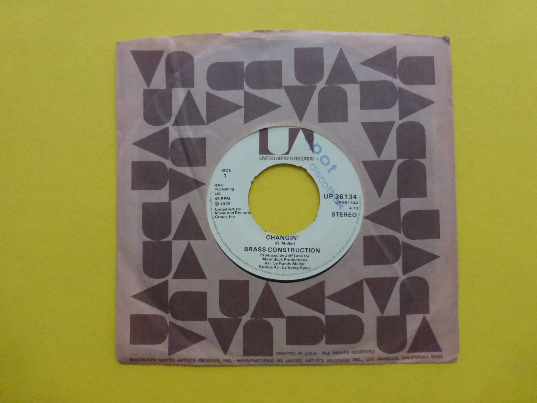 Schallplatten: Brass Construction – Changin' – Gebraucht aus Zürich von Swiss57