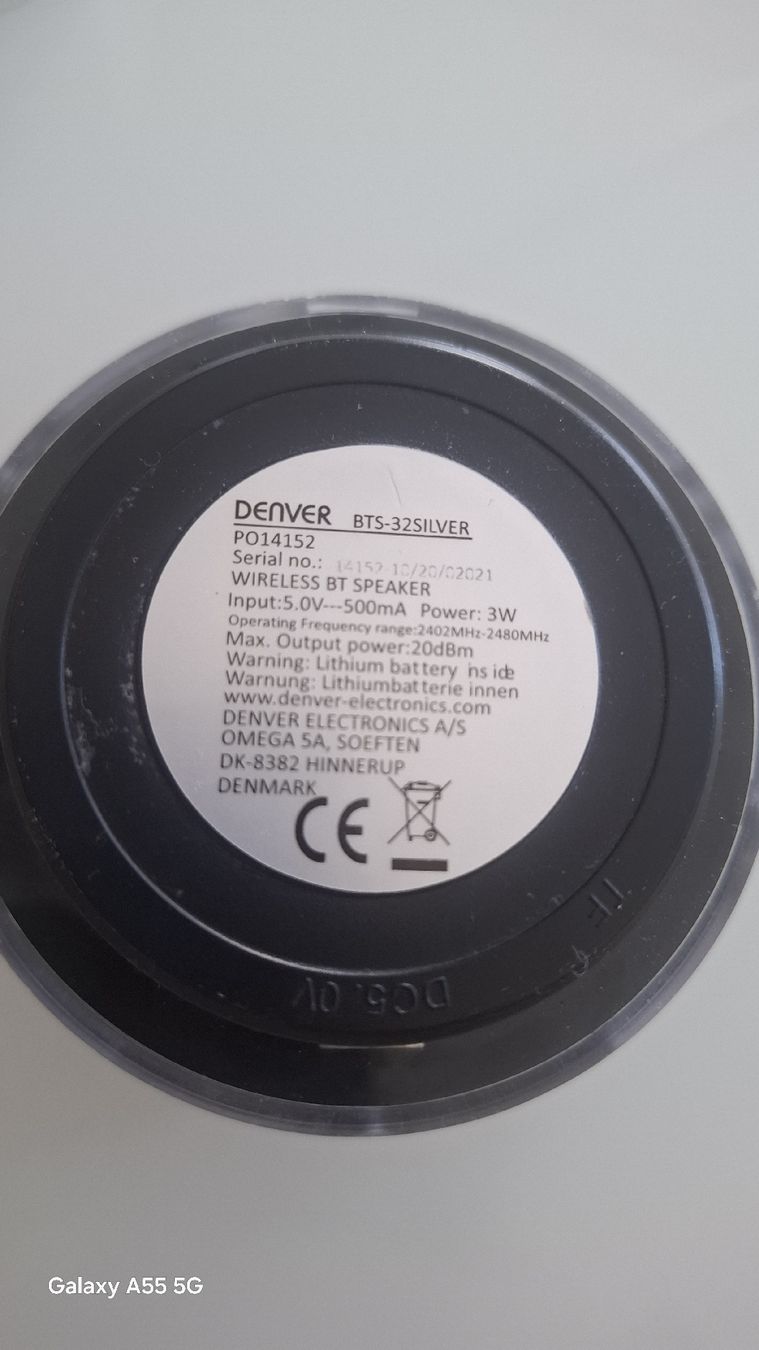 Casse acustiche: Denver BTS-32 Bluetooth-Lautsprecher, silber, gebraucht – Nuovo (secondo la descrizione) da Sirnach venduto da donatogalella81 4
