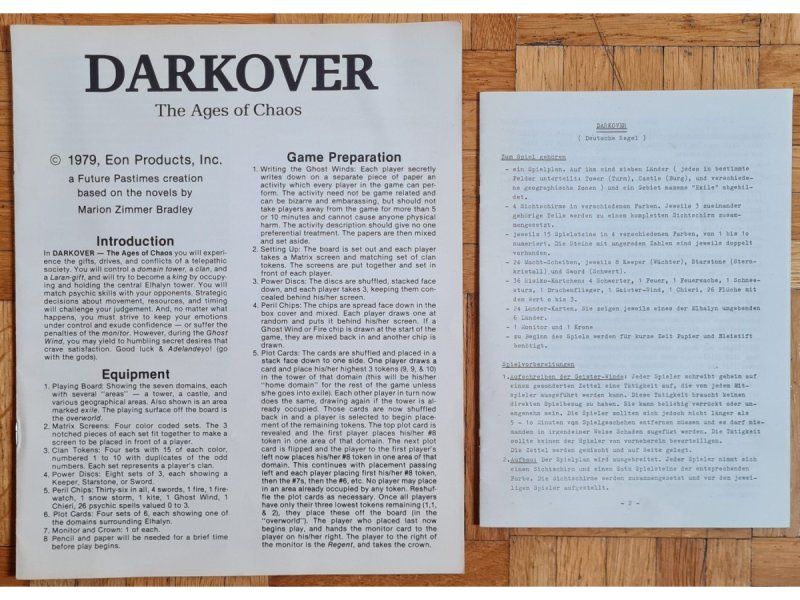 Spiele: Brettspiel "Darkover" – Gebraucht aus Zürich von Desmond01 4