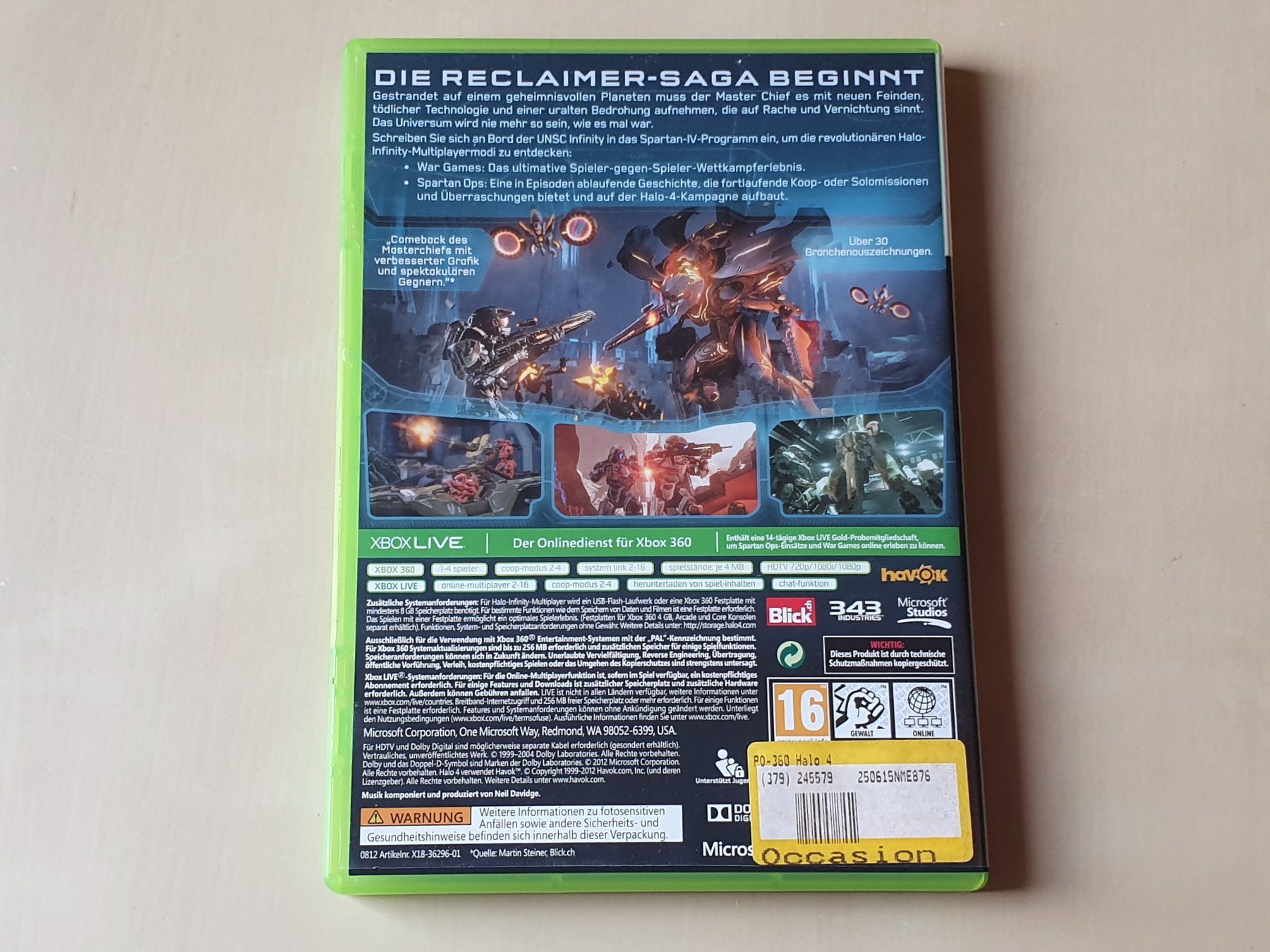 Microsoft Jeux: Halo 4 – D'occasion à Stansstad par collectorsshop 1