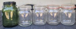 5x Einmachglas