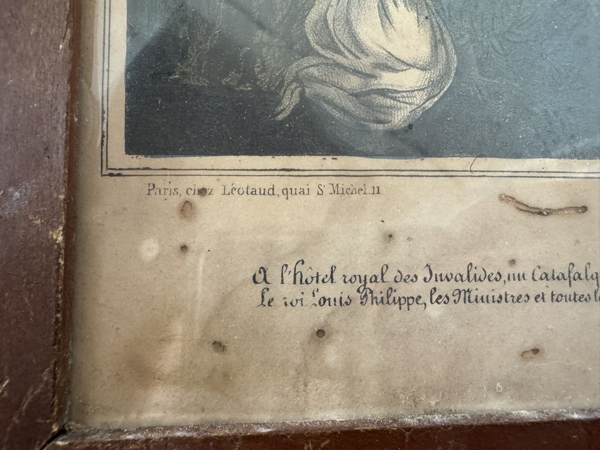 Grafica & Litografie: Lithographie XIXe - Tombeau / Catafalque de Napoléon Ier - – Usato da Erde venduto da CBarts 2