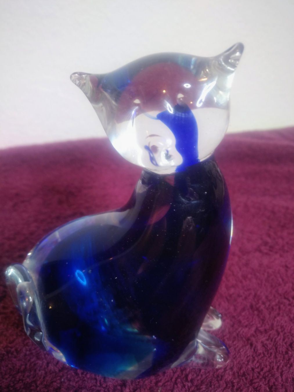 Murano Statuette: Glas Katze, Fisch und ein Murano Glasvogel – Usato da St.Gallen venduto da 55232 3