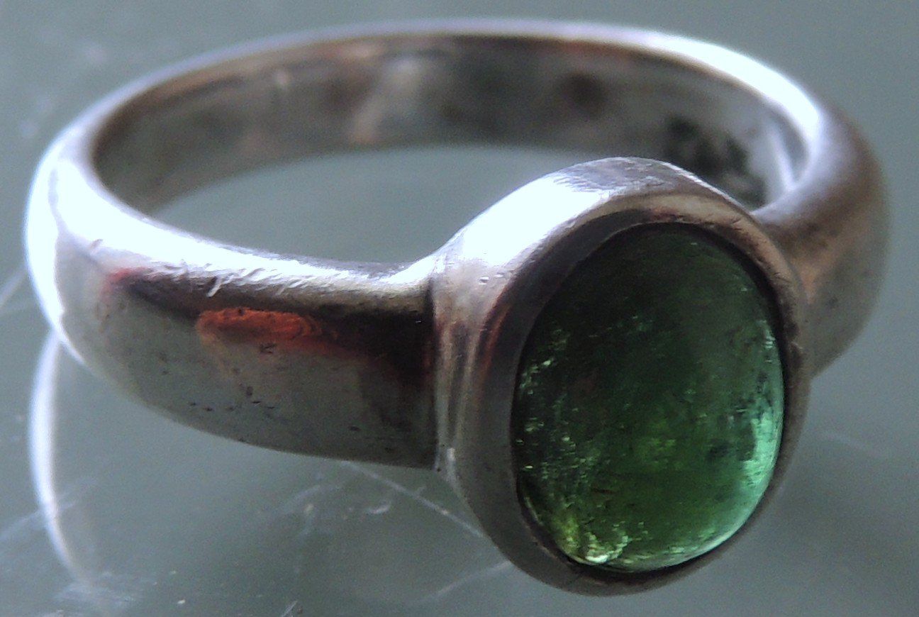 Anelli: Turmalin Silber 925 Fingerring Gr. 53 – Usato da Waldenburg venduto da schaller707 5