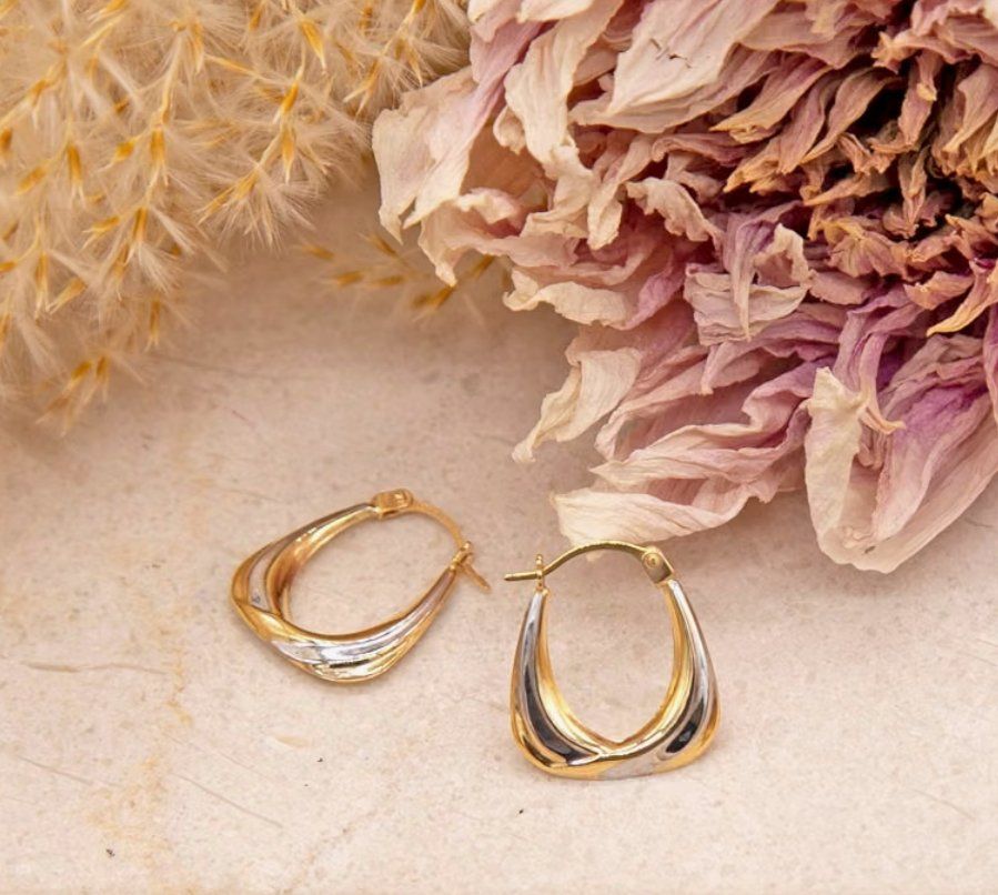Orecchini pendenti & Orecchini a lobo: Paar Creolen Gold – Nuovo e nell'imballaggio originale da Hemmental venduto da Royalgold 1