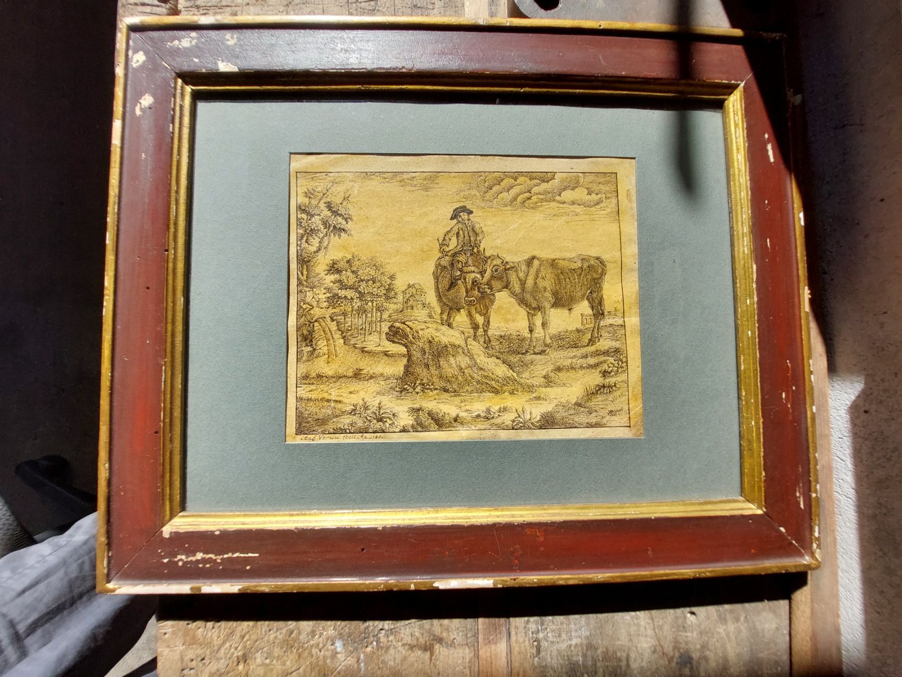 Stiche: Ancienne Gravure Italienne date' e signe' du 1783 – Gebraucht aus Genève von montefrance 8
