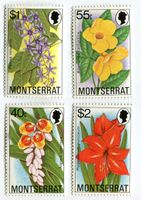 Briefmarken "Blumen". Montserrat.