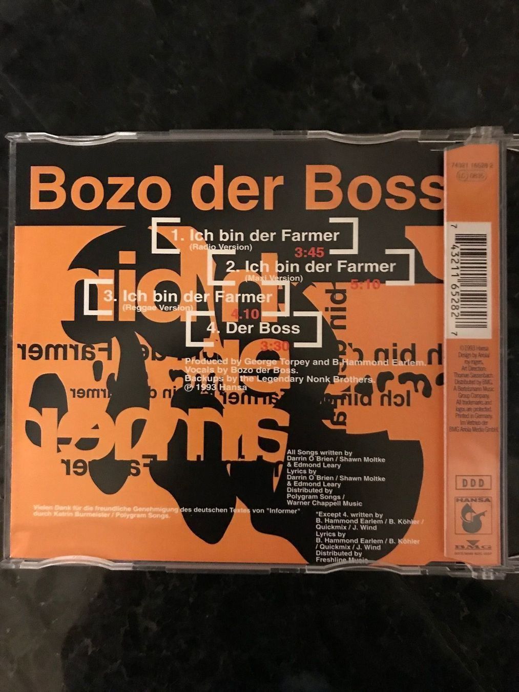 CD: Bozo Der Boss - Ich Bin Der Farmer – Usato da Lützelflüh-Goldbach venduto da Deiv4 1