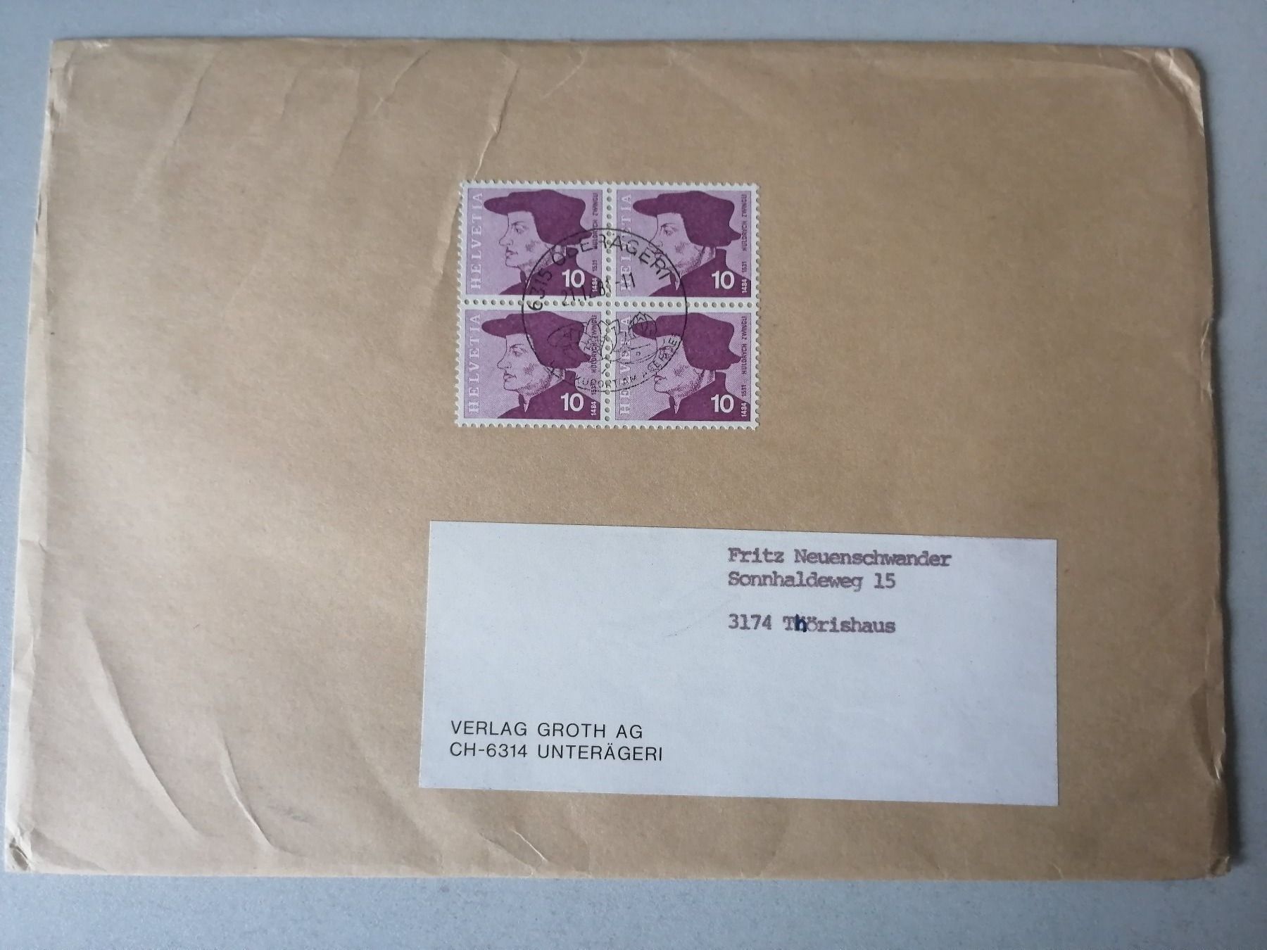 Alle Briefmarken: Briefumschläge: Diverse! – Gebraucht aus Hinterkappelen von 1399 6