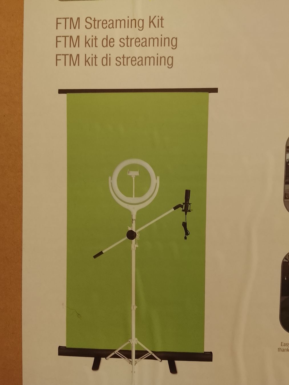 Sonstiges Zubehör: FTM Streaming Kit mit Ringlicht und Greenscreen - NEU & OVP – Neu und originalverpackt aus Effretikon von SEMOUNA 4