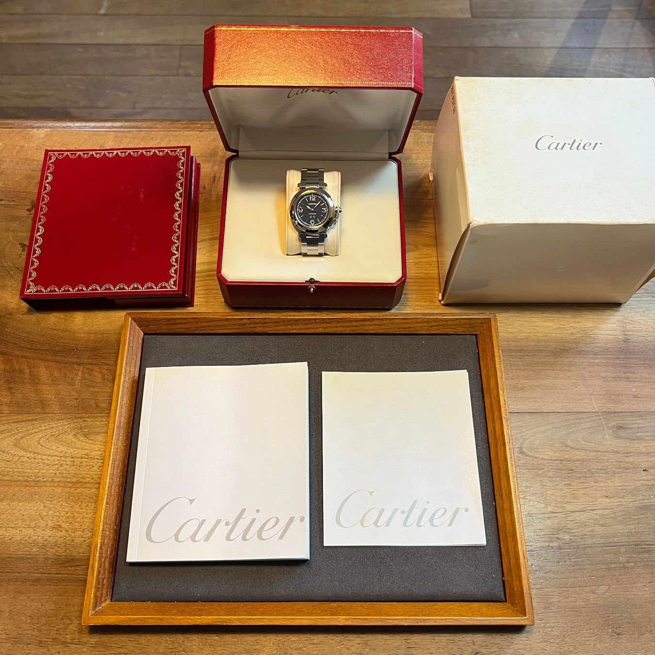 Cartier Uhren: Cartier Pasha C Big Date Automatic W31047M7 – Gebraucht aus Carouge GE von Watchaser 9