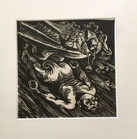 Ernst Barlach Original Holzschnitt "Der Bischof