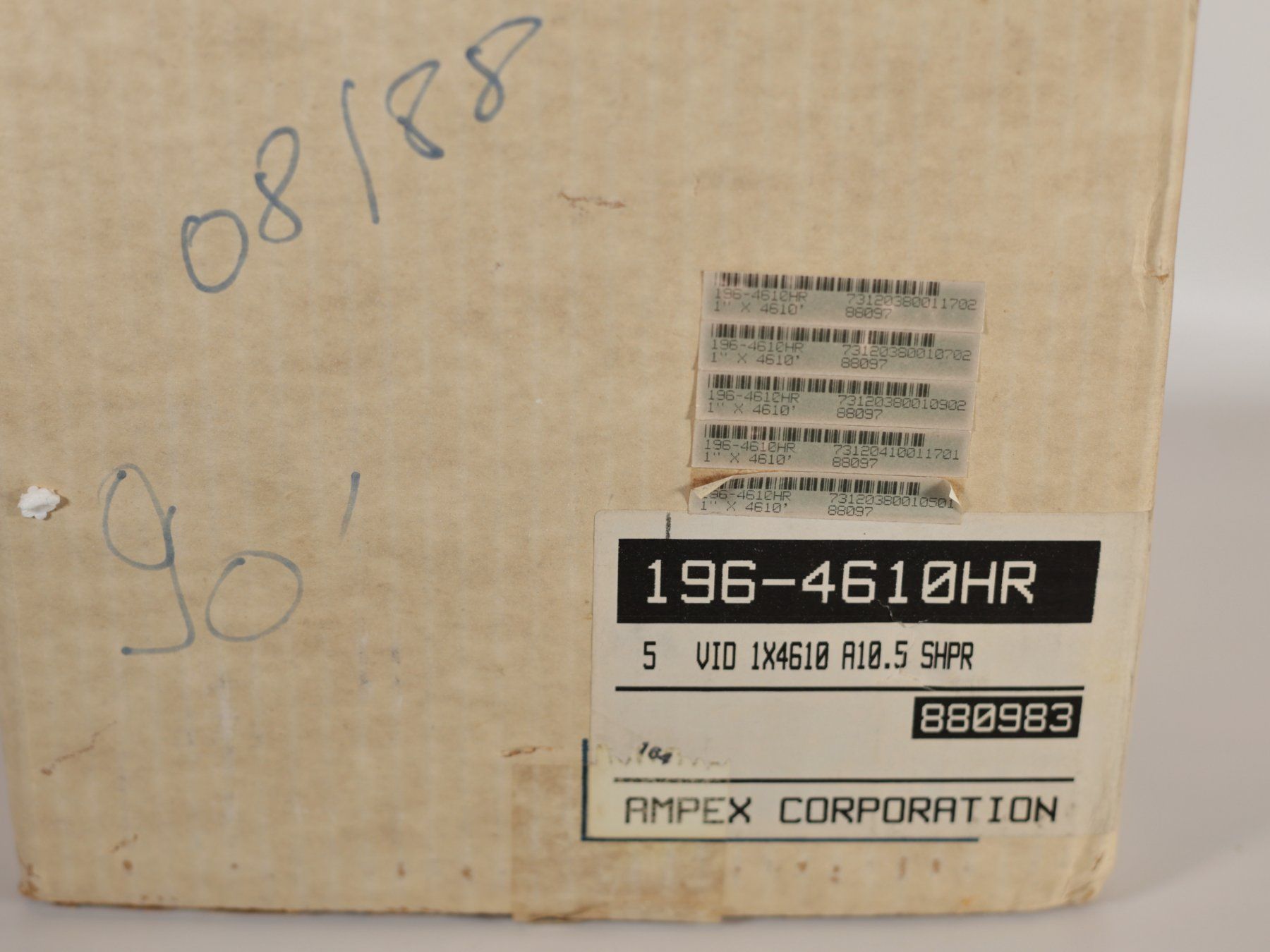 Ampex Apparecchi a nastro: 5 x bandes Ampex 196 - 4610 tapes – Nuovo e nell'imballaggio originale da Biel/Bienne venduto da paillardbolex 2