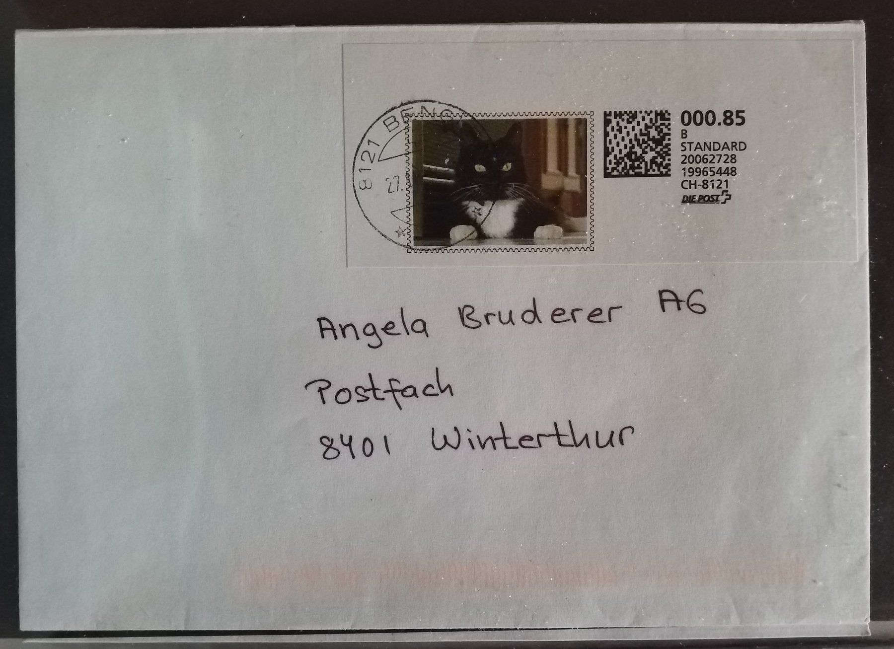 Tutti i francobolli: AB31) 2005, WebStamp Katze auf Brief – Nuovo (secondo la descrizione) da Baden venduto da Eggi