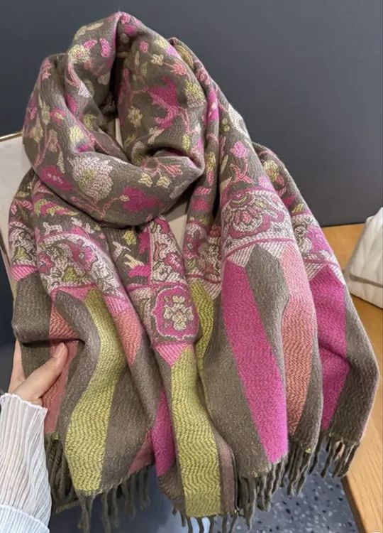 Écharpe Triangle Femme KUKICAT En Coton Imprimé Pissenlit - 155 Cm - Léger Et Doux - Quatre Saisons - 8