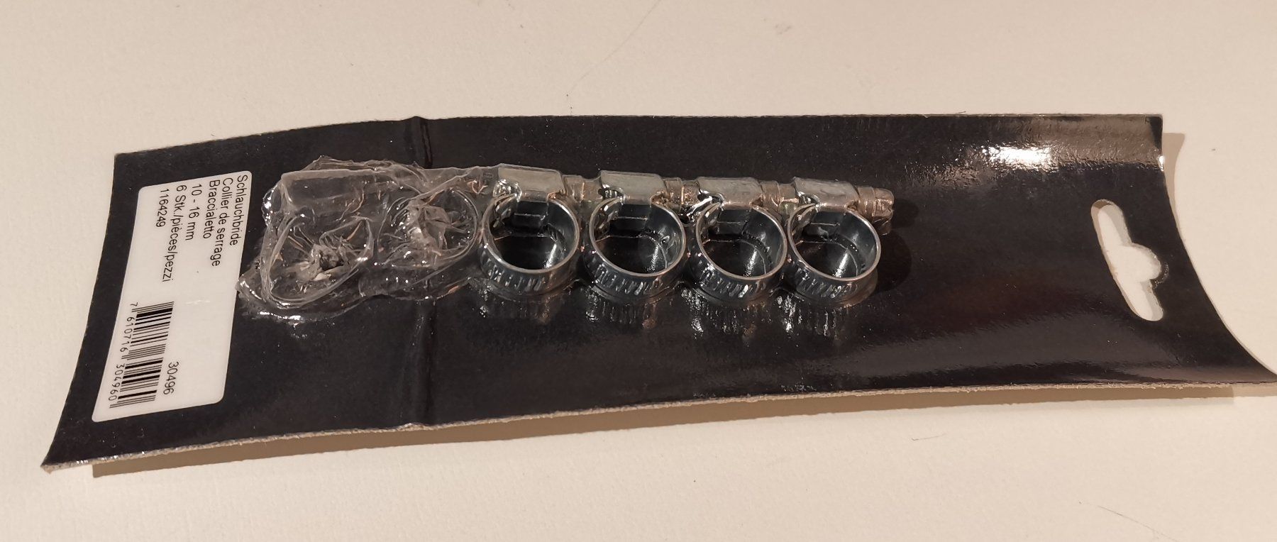 Alle Werkzeuge: 4 Schlauchbride, Collier de serrage 10 - 16 mm – Neu und originalverpackt aus Genève von Somethingwicked