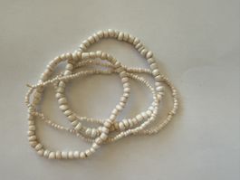 Armbänder 4er Set, perlmutt schimmernd