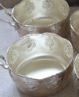 Magnifiques raviers en argent massif, style antique