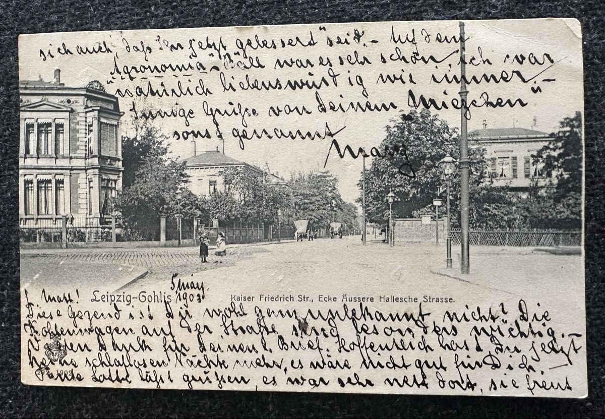 Cartoline postali: Leipzig - Gohlis 1903 – Usato da Wettingen venduto da Phibras