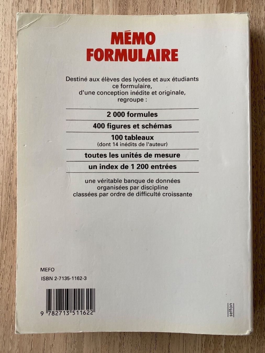 Libri: Livre : Mémo formulaire - Y. Déplanche – Usato da Leytron venduto da TipTop1912 1