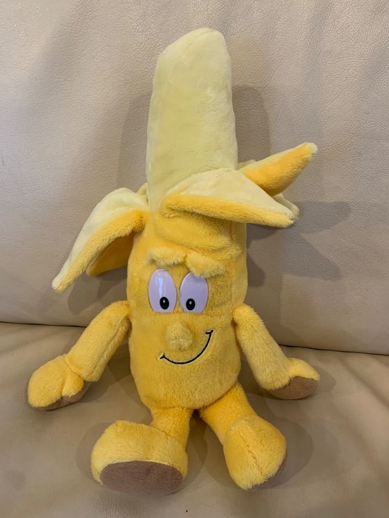 Bananen Plüschkissen 70cm - Süßes Obst Kuscheltier | Weiches Schlafkissen Für Kinder & Erwachsene