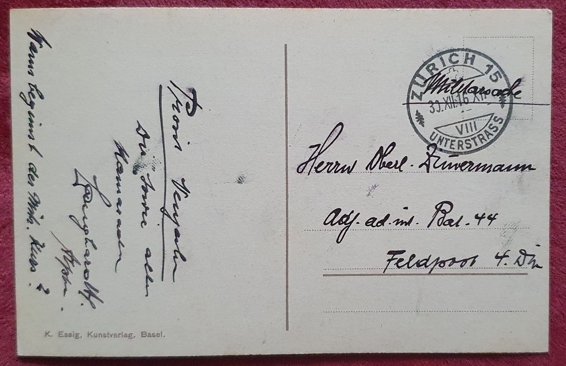 Ansichtskarten: Pax Jahreswende 1917 – Gebraucht aus Kreuzlingen von Rschweiz1 1