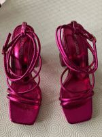 Sandalo a tacco alto fucsia n.36 Diamantique