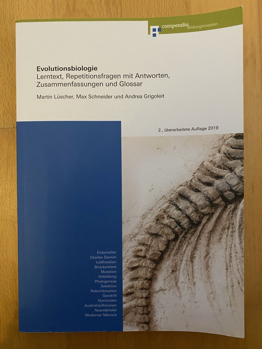 Bücher: Compendio: Evolutionsbiologie – Gebraucht aus Zürich von gia_rbw6