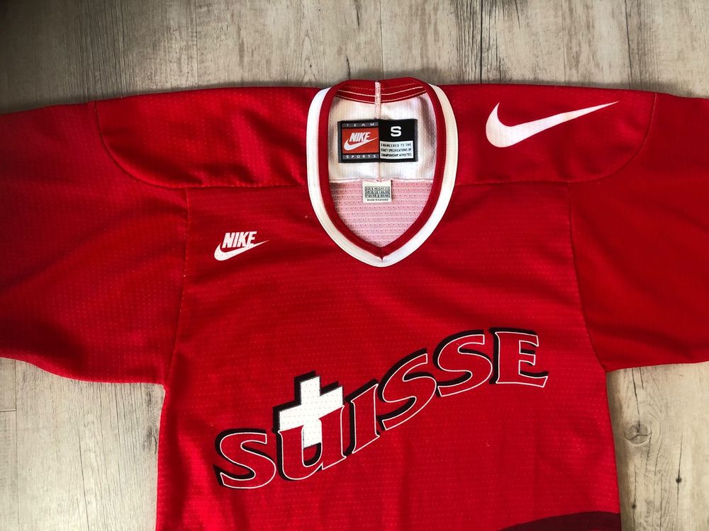 Maillot de Hockey sur Glace de la Suisse Schweiz Nike S Acheter