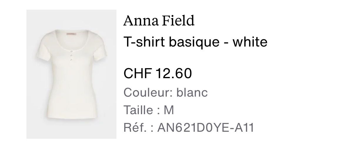 Anna Field T-shirt: T-shirt / Anna Field – Nuovo (secondo la descrizione) da Sonceboz-Sombeval venduto da Anna_Maria09 6