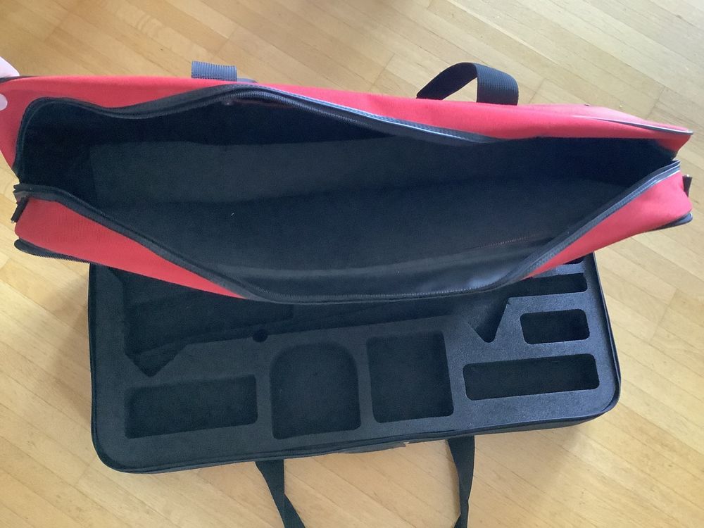 Robuste Snooker Queue Koffer - Hartschalenkoffer Für 2-teilige Queues, Innen Rot