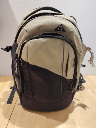 Satch Rucksack beige/schwarz 
