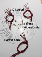 LED SMD 0603 verkabelt orange, 12-18V im BONUS-PACK 10+5 Stk