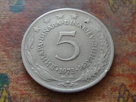 YOUGOSLAVIE  5  Dinara  1973