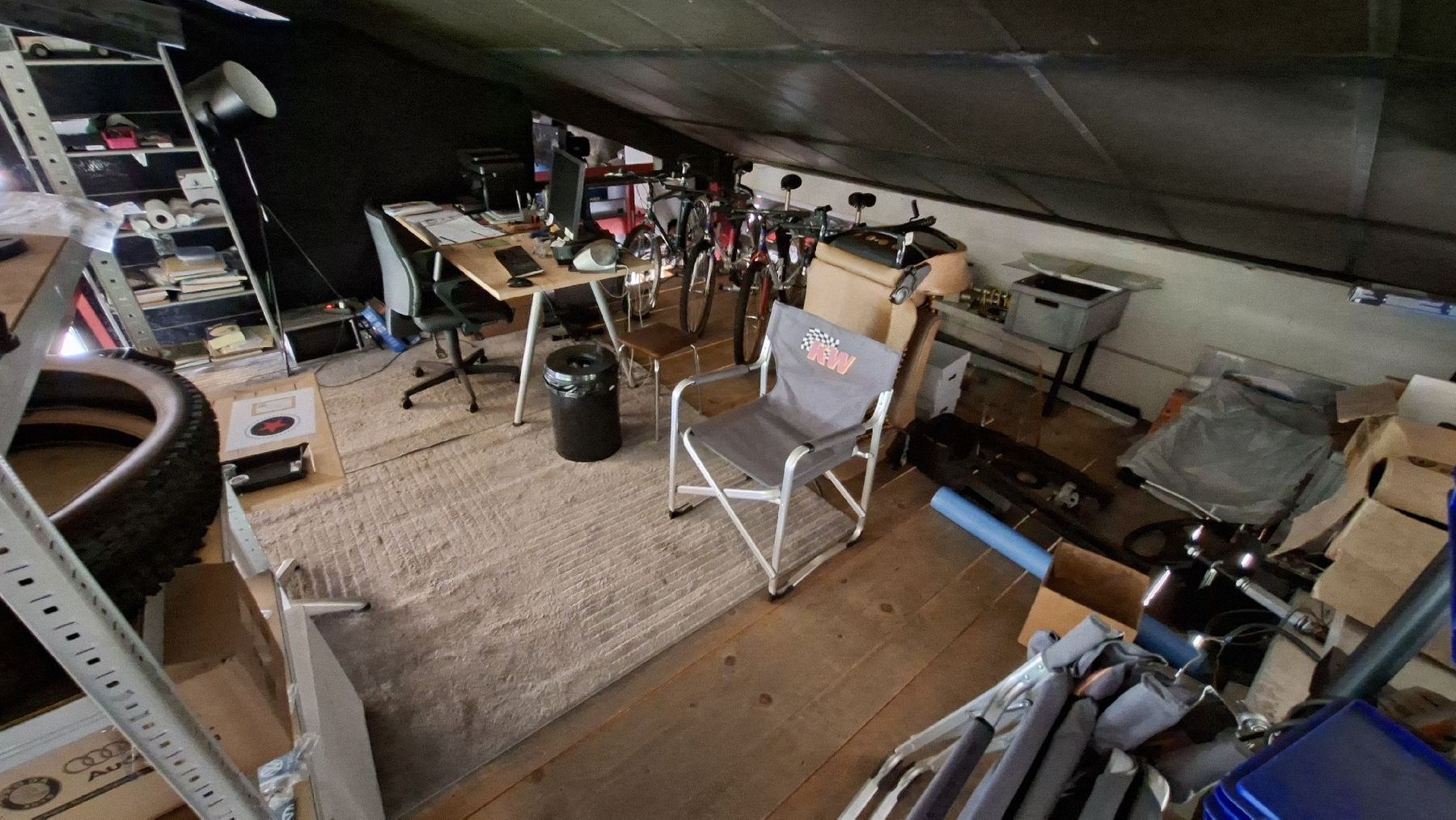 Bodenbeläge: Zwischenboden 5.3m x 4.45m mit Treppe – Gebraucht aus Seftigen von 9-10-100-77 3