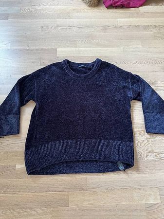 Chenille Pullover - Gr. M - Dunkelblau