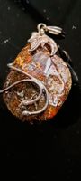 Baltic Amber "Slag" Pendant in Sterling Silver Mount