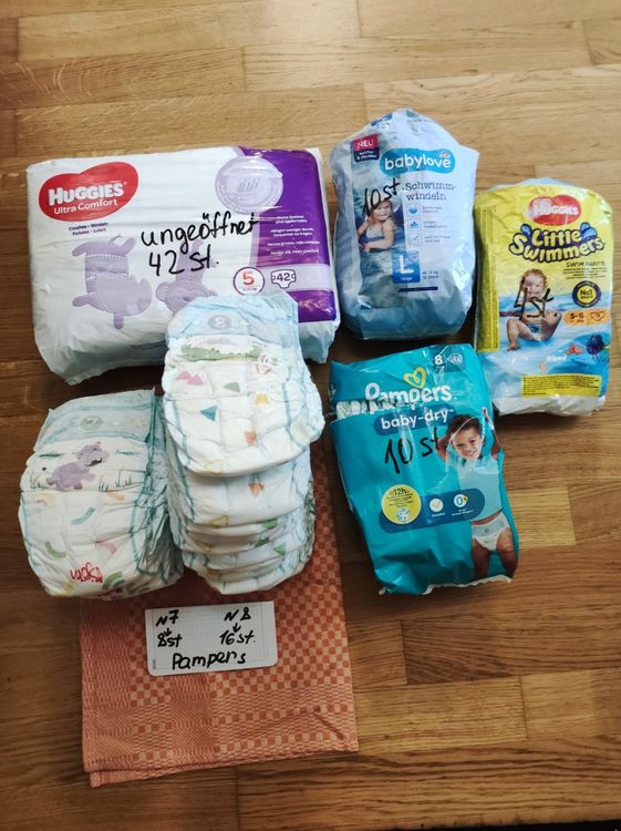 100 Stk Windel Gr Ab 12 Kg Pampers Huggies Und Etc Kaufen Auf Ricardo