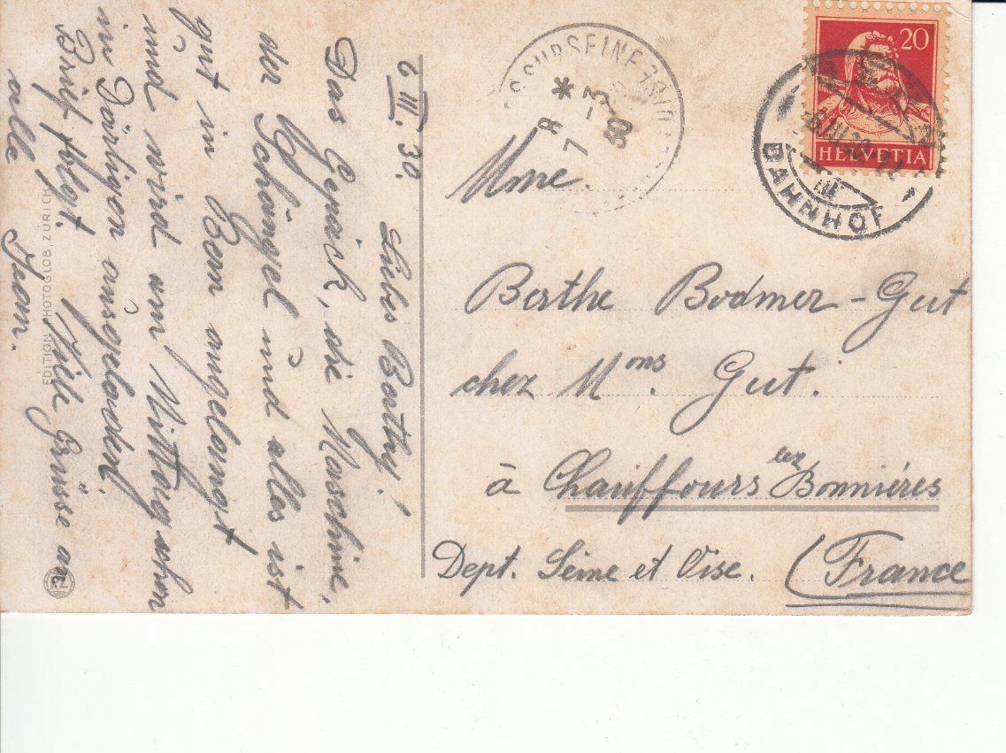 Cartoline postali: Spiez 1930 – Usato da Bürglen TG venduto da StampGraf 1