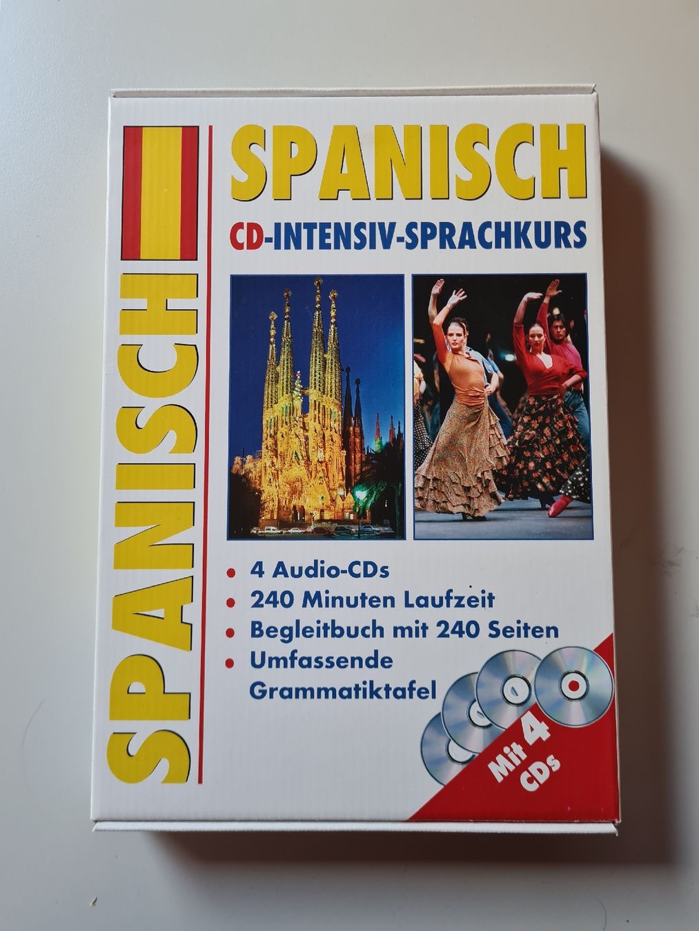 CD: Spanisch lernen: CD-Intensivkurs mit Begleitbuch & CDs – Nuovo (secondo la descrizione) da Werthenstein venduto da cha_cds6