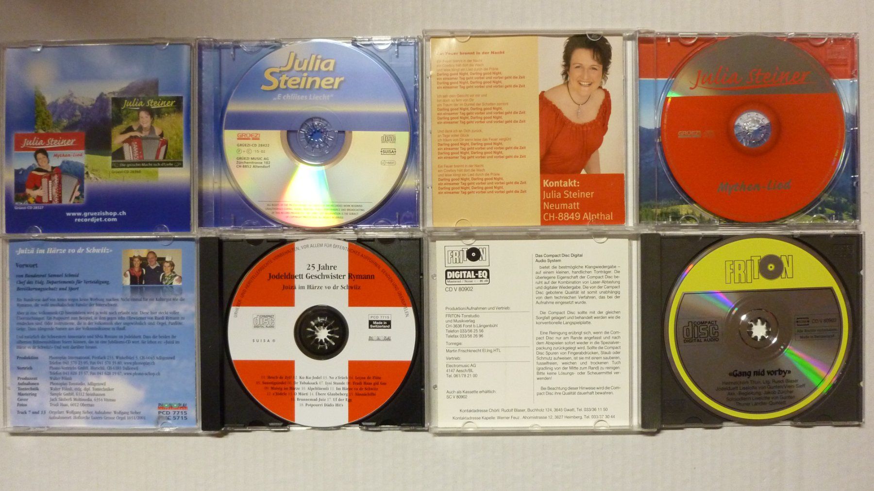 CD: Julia Steiner/Geschwister Rymann – Usato da Weesen venduto da Speerbezirk 1