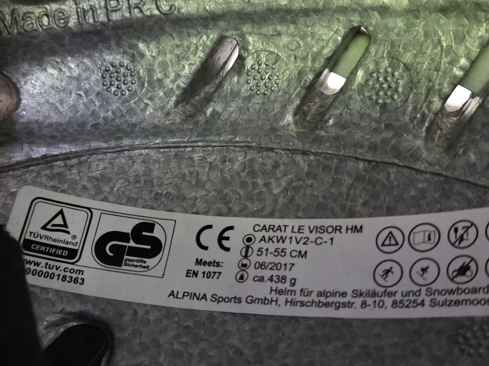 Alpina Helme: Skihelm Alpina 51-55cm – Gebraucht aus Flüeli-Ranft von 13350 2