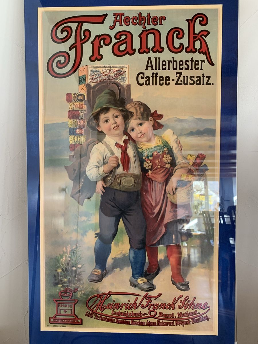 Foto & Immagini: Alte Franck Kaffee-Vintage Werbung – Usato da Egg b. Zürich venduto da ohtannenbaum
