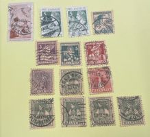 Pro Juventute gestempeltes altes Kleinlot mit dt. Vorläufer