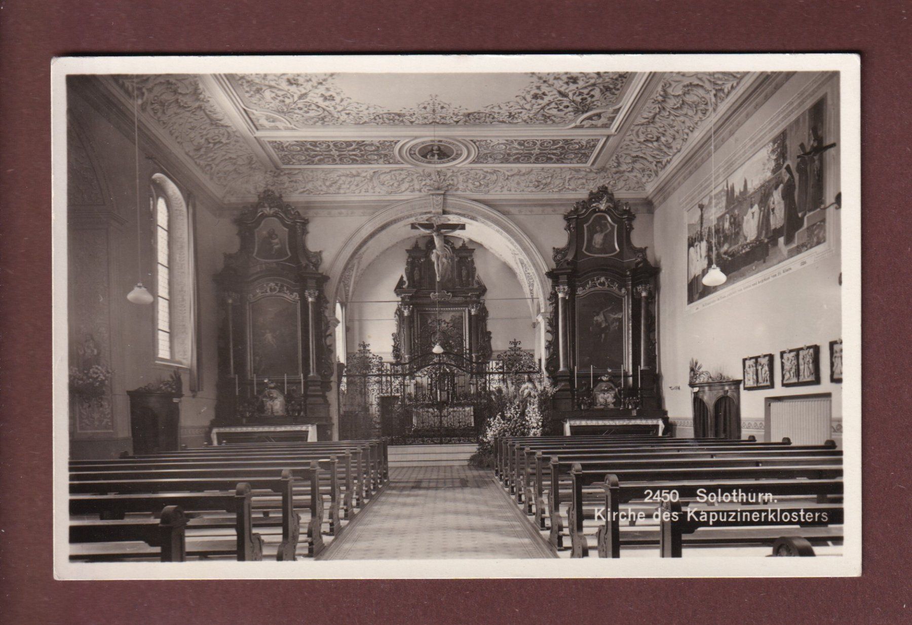 Cartoline postali: SOLOTHURN - Kirche des Kapuzinerklosters – Usato da Pully venduto da nicecards-shop