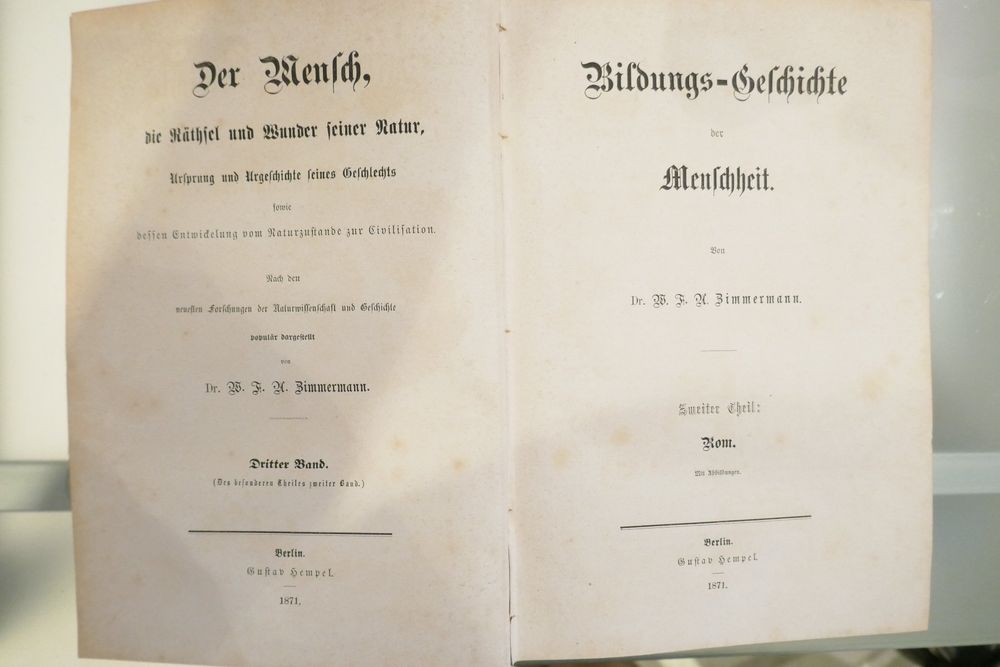 Livres: 6 Antike Bücher 1886-87 von Dr. A. Zimmermann Berlin – D'occasion à Schaffhausen par swisswatches-andmore 6