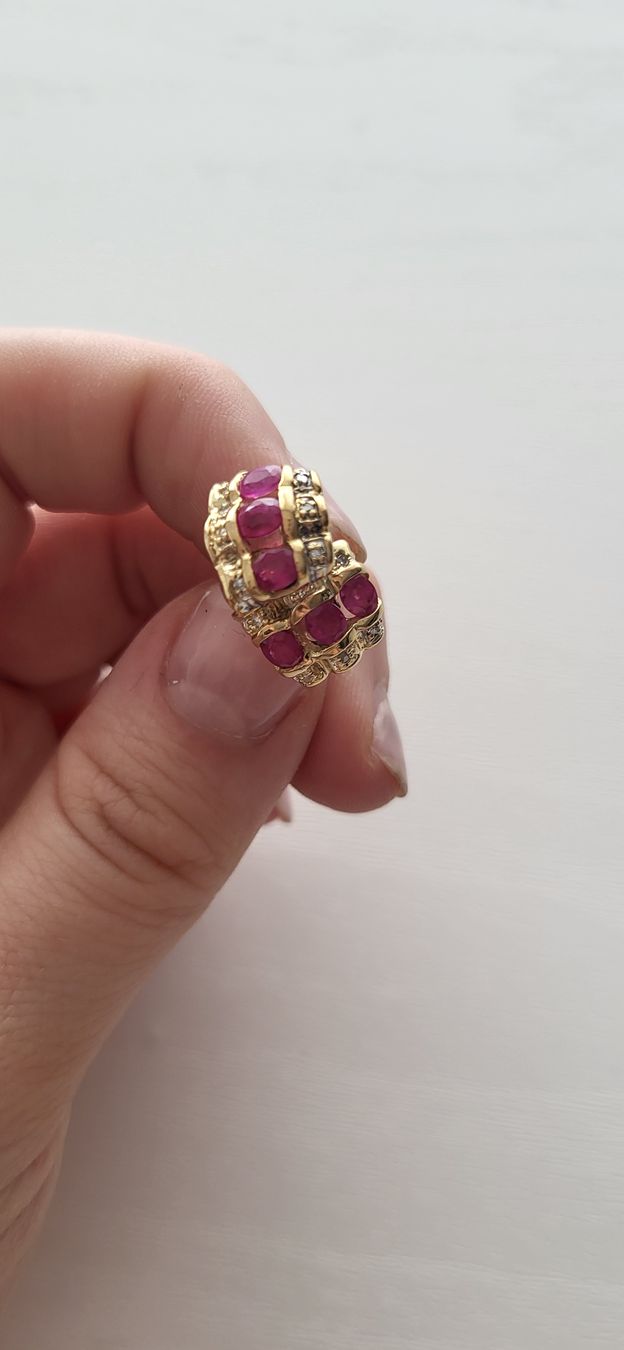 Ohrringe & -stecker: Edle Diamantohrstecker mit Rubinen – Neu (gemäss Beschreibung) aus Unterägeri von Altgoldschmuck 1