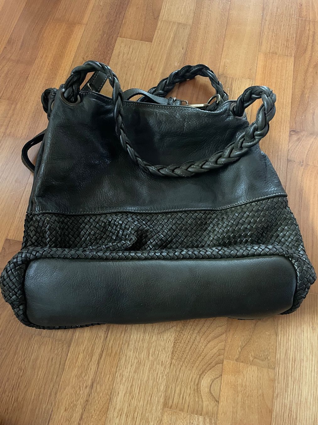 Borse: Umhänge-Ledertasche aus Sizilien – Usato da Bourguillon venduto da gartenwohnen 4